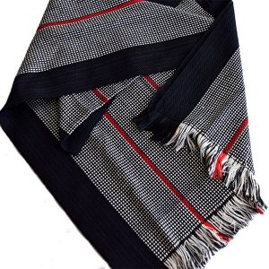 Scarf Black White Red