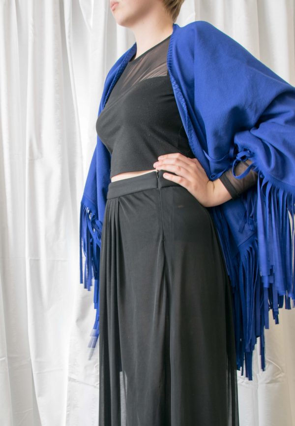 Large Cape/Shawl Blue