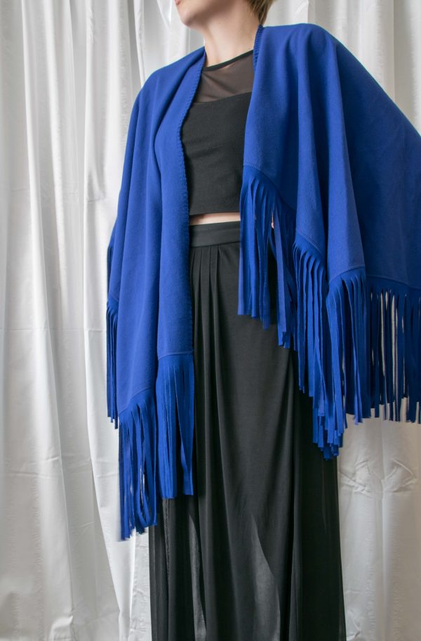 Large Cape/Shawl Blue